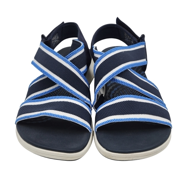 Clarks Cloudsteppers Mira Lily Sandals Size 11 Adjustable Hook & Loop Heel Strap - Picture 4 of 11